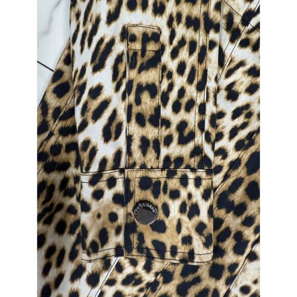 Longchamp Animal Print Zip Shirt Jacket Cotton NWOT Authentic M/L - Picture 8 of 8